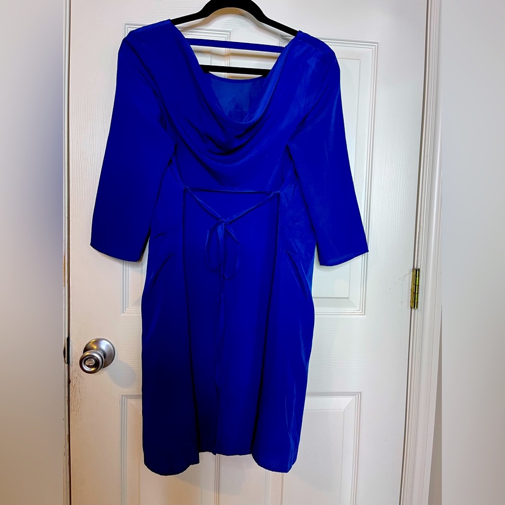 SM LIZ LANGE Maternity Dress Blue